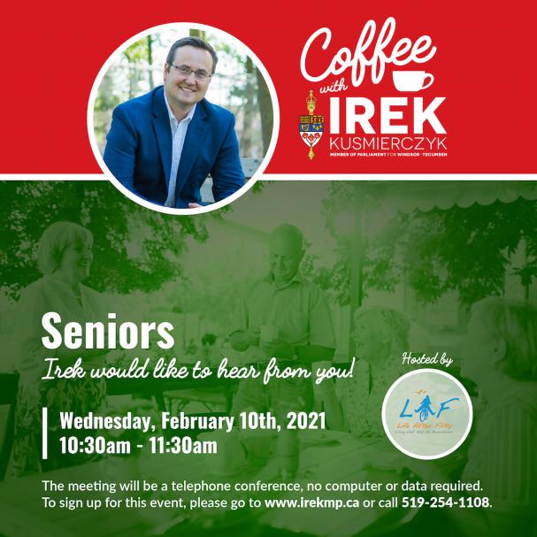 Coffee Chat with Irek Kusmierczyk local MP